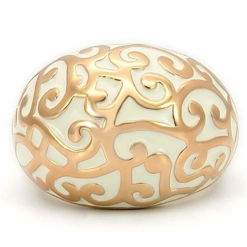 0W210 - Rose Gold Brass Ring with No Stone - Alamode - Flyclothing LLC