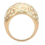 0W210 - Rose Gold Brass Ring with No Stone - Alamode - Flyclothing LLC