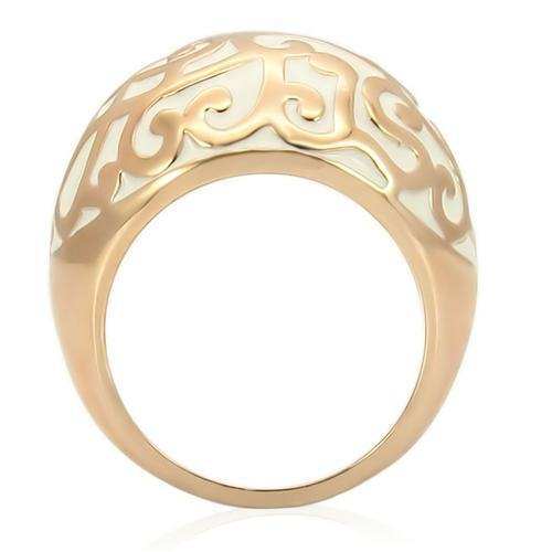 0W210 - Rose Gold Brass Ring with No Stone - Alamode - Flyclothing LLC
