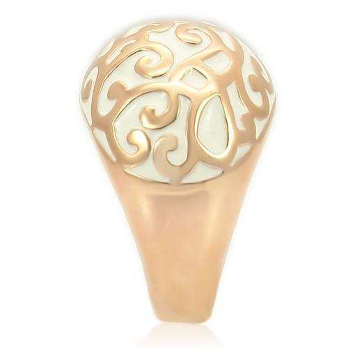 0W210 - Rose Gold Brass Ring with No Stone - Alamode - Flyclothing LLC