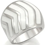 0W310 - Rhodium Brass Ring with No Stone - Alamode - Flyclothing LLC