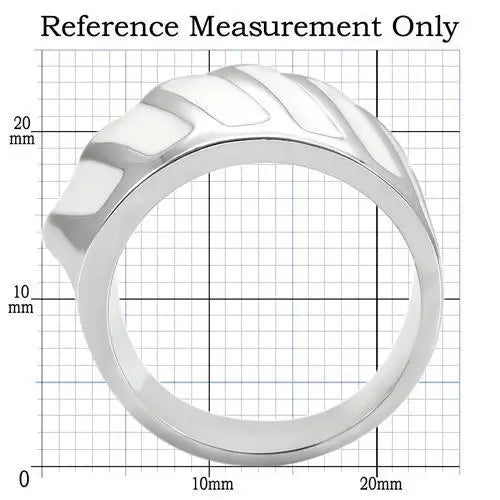 0W310 - Rhodium Brass Ring with No Stone - Alamode - Flyclothing LLC
