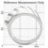 0W310 - Rhodium Brass Ring with No Stone - Alamode - Flyclothing LLC
