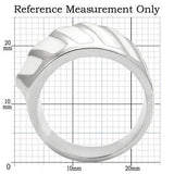 0W310 - Rhodium Brass Ring with No Stone - Alamode