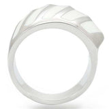 0W310 - Rhodium Brass Ring with No Stone - Alamode - Flyclothing LLC