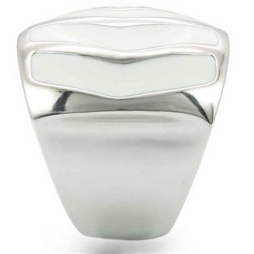 0W310 - Rhodium Brass Ring with No Stone - Alamode - Flyclothing LLC