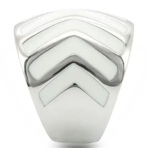 0W310 - Rhodium Brass Ring with No Stone - Alamode - Flyclothing LLC