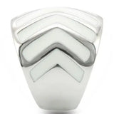0W310 - Rhodium Brass Ring with No Stone - Alamode - Flyclothing LLC