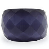 0W366 - Gold Brass Ring with Semi-Precious Cat Eye in Montana - Alamode
