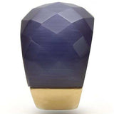 0W366 - Gold Brass Ring with Semi-Precious Cat Eye in Montana - Alamode - Flyclothing LLC