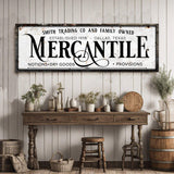 Family Owned Mercantile Sign - Tailored Canvases - Flyclothing LLC