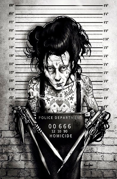 Black Market Art Company Eddie Mugshot Print