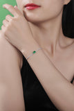 1 Carat Lab-Grown Emerald Bracelet - Trendsi