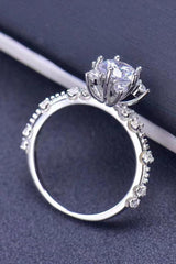 1 Carat Moissanite 6-Prong Ring - Trendsi
