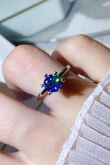 1 Carat Moissanite 6-Prong Solitaire Ring - Trendsi - Flyclothing LLC