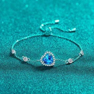 1 Carat Moissanite 925 Sterling Silver Bracelet - Trendsi - Flyclothing LLC