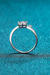 1 Carat Moissanite 925 Sterling Silver Bypass Ring - Trendsi - Flyclothing LLC