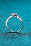 1 Carat Moissanite 925 Sterling Silver Bypass Ring - Trendsi - Flyclothing LLC
