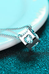 1 Carat Moissanite 925 Sterling Silver Chain Necklace - Trendsi