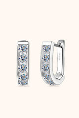 1 Carat Moissanite 925 Sterling Silver Earrings - Trendsi - Flyclothing LLC