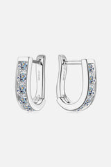 1 Carat Moissanite 925 Sterling Silver Earrings - Trendsi - Flyclothing LLC