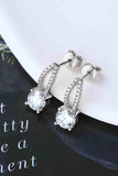 1 Carat Moissanite 925 Sterling Silver Earrings - Trendsi - Flyclothing LLC