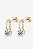 1 Carat Moissanite 925 Sterling Silver Earrings - Trendsi - Flyclothing LLC