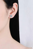1 Carat Moissanite 925 Sterling Silver Flower Earrings - Trendsi