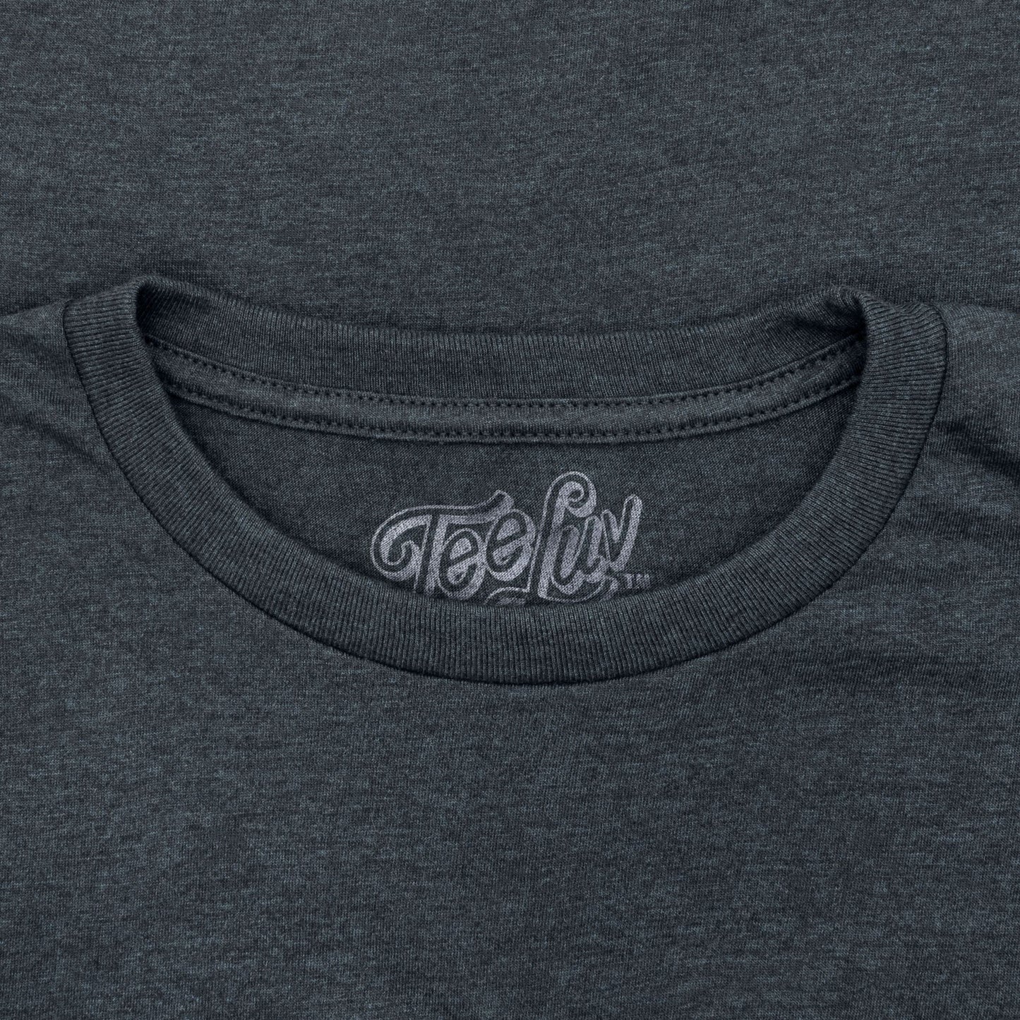 Original Coors Rodeo Cowboy Front and Back Print T-Shirt - Denim Black Heather