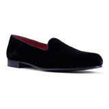 10-102-BLK VELVET TUX Shoe, Black - Zelli Italia - Flyclothing LLC