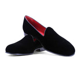10-102-BLK VELVET TUX Shoe, Black - Zelli Italia - Flyclothing LLC