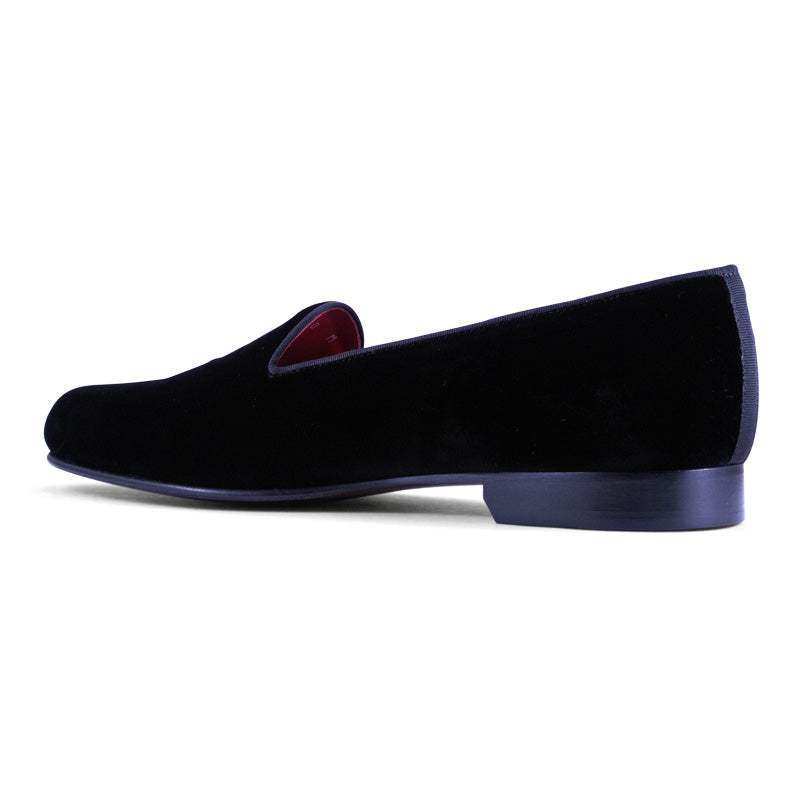 10-102-BLK VELVET TUX Shoe, Black - Zelli Italia - Flyclothing LLC