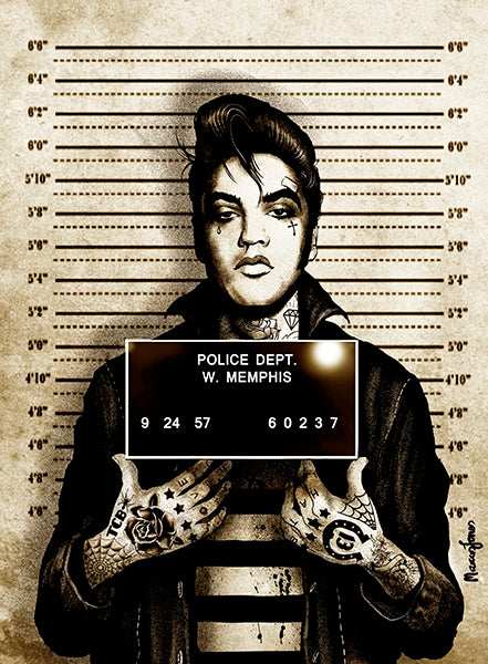Black Market Art Company Mr Vegas Mugshot Print - Black Market Art Company - Flyclothing LLC