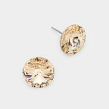 10 mm Round Crystal Stud Earrings - Madeline Love - Flyclothing LLC