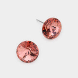 10 mm Round Crystal Stud Earrings - Madeline Love - Flyclothing LLC