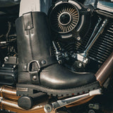 Harness - Mens Motorcycle Biker Leather Boots - Unik Just for Bikers - Flyclothing LLC