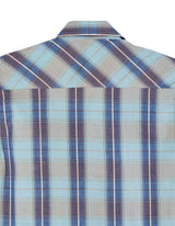 Tin Haul Mens Long Sleeve Snap Vintage Dobby Plaid Western Shirt - TIN HAUL - Flyclothing LLC