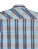Tin Haul Mens Long Sleeve Snap Vintage Dobby Plaid Western Shirt - TIN HAUL
