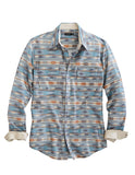 Tin Haul Mens Long Sleeve Snap Ghost Aztec Western Shirt