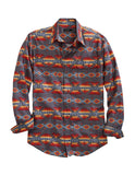 Tin Haul Mens Long Sleeve Snap Fire Aztec Western Shirt - Tin Haul - Flyclothing LLC