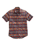Tin Haul Mens Short Sleeve Snap Fire Aztec Western Shirt - Tin Haul - Flyclothing LLC