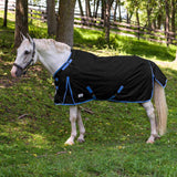 TuffRider Comfy-Fit Medium Weight Standard Neck Ripstop Turnout Blanket w/ Adjustable Neck Opening- 1200D, 200 GSM - Breeches.com - Flyclothing LLC