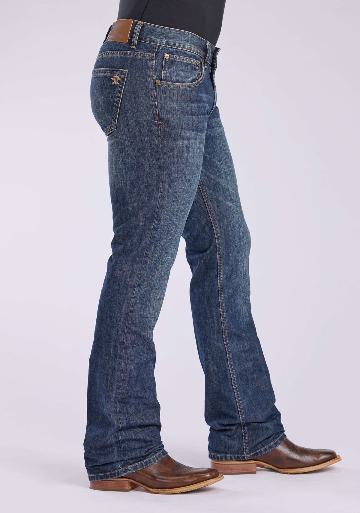 Tin Haul Mens X Emb Back Pocket With Emb Anvil And Hammer Button Jeans - Tin Haul - Flyclothing LLC
