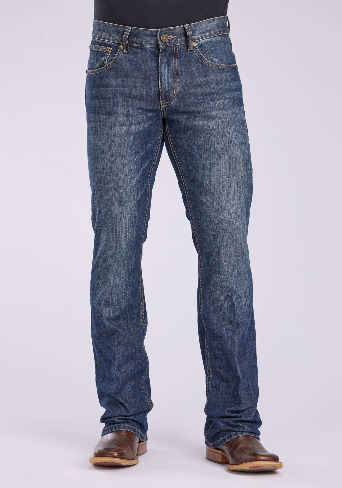 Tin Haul Mens X Emb Back Pocket With Emb Anvil And Hammer Button Jeans - Tin Haul - Flyclothing LLC