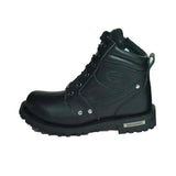 Titanstep - Mens Motorcycle Biker Leather Boots