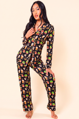 The Potions Pub | Halloween Cocktail SleepDeep™ Women’s Long Sleeve Pajama Set - Shinesty - Flyclothing LLC