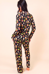 The Potions Pub | Halloween Cocktail SleepDeep™ Women’s Long Sleeve Pajama Set - Shinesty - Flyclothing LLC
