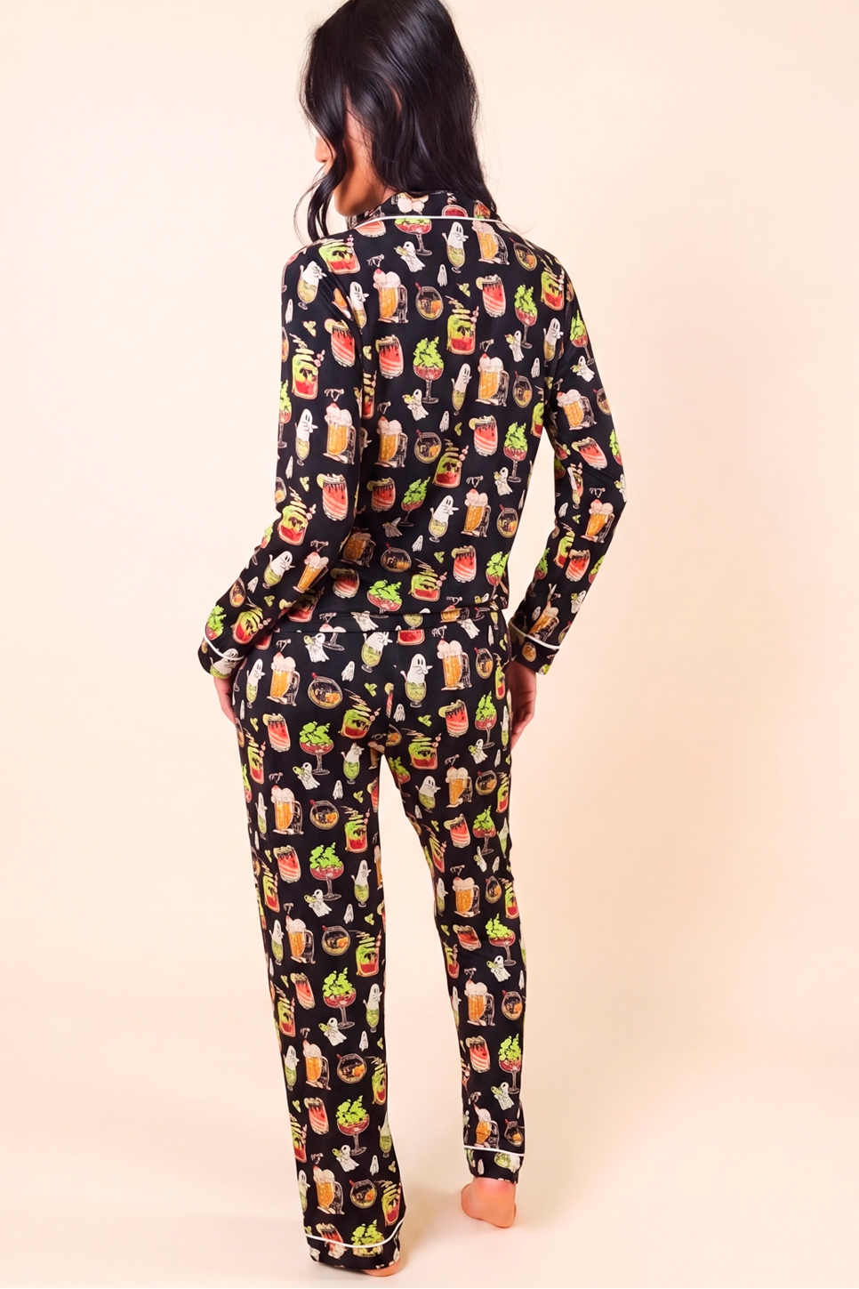 The Potions Pub | Halloween Cocktail SleepDeep™ Women’s Long Sleeve Pajama Set - Shinesty - Flyclothing LLC