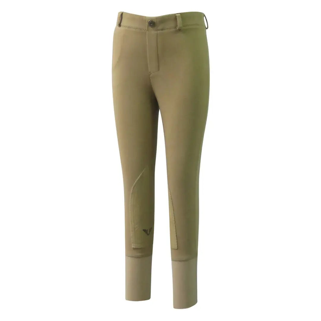 TuffRider Children's Cotton Pull-On Knee Patch Breeches - Breeches.com - Flyclothing LLC