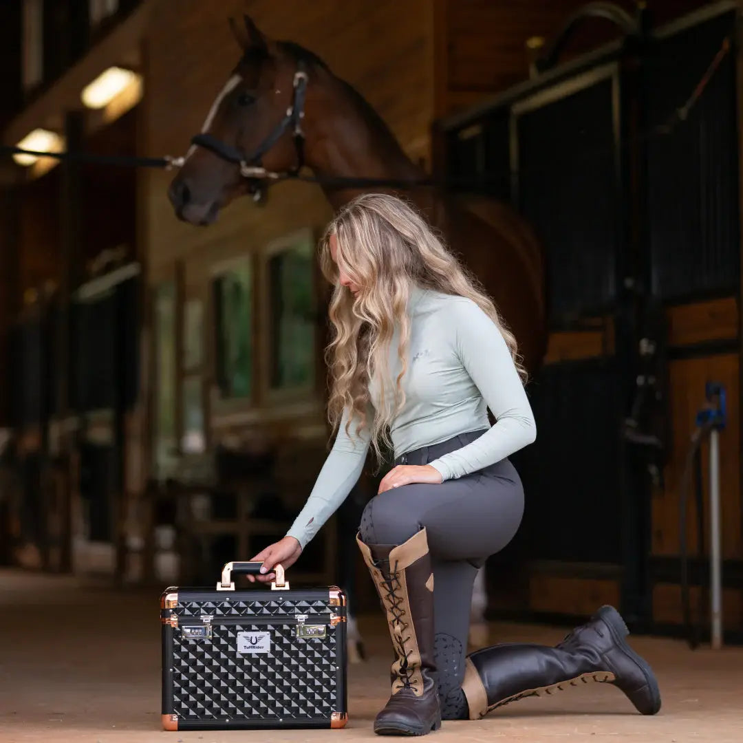 TuffRider Aluminium Diamond Grooming Box - Breeches.com - Flyclothing LLC